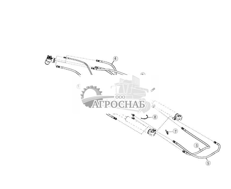 Гидравл. шланги. гидроцилиндра рул. упр. ( - XXXXXX) - ST723074 207.jpg